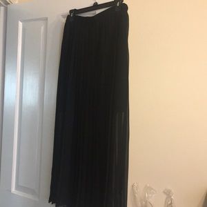 Vertigo floor length black skirt